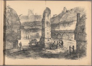 Jedna ze série šedesáti náčrtů chalup. Londýn, 1825. od Frederick Calvert