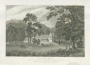 Sandwell Park - Hall: rytina a [polovina 19. století] (tisk) od Frederick Calvert