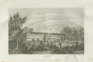 Stafford - Asylum: rytina, nd [c 1830] od Frederick Calvert