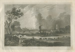 Stafford - South West View: rytina, nd [c 1830] od Frederick Calvert