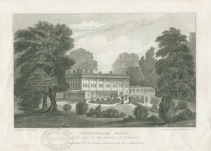 Trentham Hall: rytina, nd [cca 1830] (tisk)