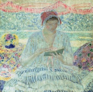 Letní čtení (olej na plátně) od Frederick Carl Frieseke