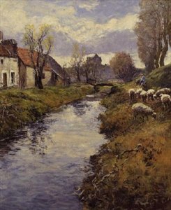 Od The Banks of the Loing, Montigny od Frederick Charles Vipont Ede