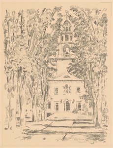 Koloniální kostel, Gloucester, 1918. od Frederick Childe Hassam