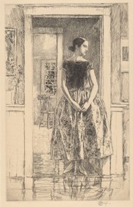 Dívka v moderních šatech, 1922. od Frederick Childe Hassam