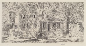 Dům na hlavní ulici, Easthampton, 1922. od Frederick Childe Hassam