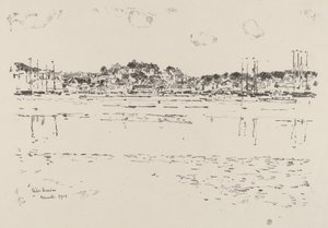 Vnitřní přístav, c. 1918. od Frederick Childe Hassam
