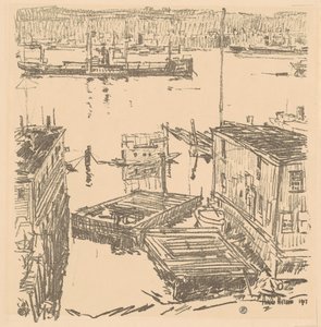 North River, 1917. od Frederick Childe Hassam