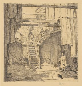 Stará čínská čtvrť, San Francisco, 1904. od Frederick Childe Hassam