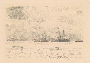 Návrat flotily, 1918. od Frederick Childe Hassam
