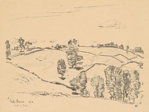 Stone Fences, Land of Nod, 1918. od Frederick Childe Hassam