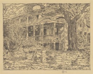 Starý dům, Cos Cob, 1915. od Frederick Childe Hassam