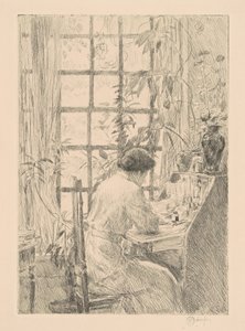 Psací stůl, 1915. od Frederick Childe Hassam
