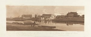 Pohled na palác a vesnici Choisi, na břehu Siene 1803; Deska 14 z Views v Paříži, Emanuel Volume obkreslování desky B1981.25.2623