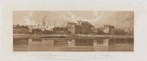 Pohledy na Pantheon, převzato z Arseal 1803; Deska 12 z Views in Paris, Emanuel Volume tracing of plate 1981.25.2621