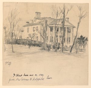 Governor Lounsbury House, Main Street, Ridgefield, Conn. od Frederick Dielman