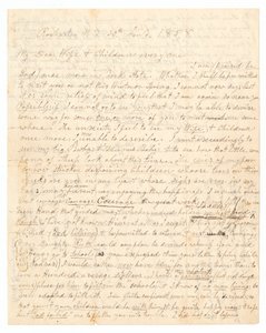 Dopis napsaný Johnem Brownem a Frederickem Douglassem Brownově ženě a dětem, 30. ledna 1858. od Frederick Douglass