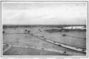 Panorama Kalkaty, Indie, c1840