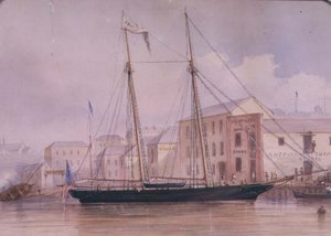 Circular Quay, kolem roku 1855 od Frederick Garling