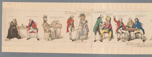 Dvacet osobností veřejného života v různých situacích Anglické otroctví nebo obraz doby (název na předmětu) od Frederick George Byron