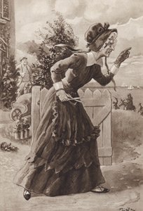 Betsey Trotwood od Davida Copperfielda, Charles Dickens (hlubotisk) od Frederick George Lewin