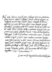 Dopis Michelangela Buonarrotiho, 1545 1865.