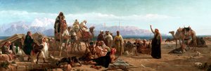 „Časné ráno v poušti Shur“, 1860 od Frederick Goodall