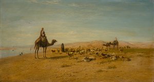 Na březích Nilu (olej na plátně) od Frederick Goodall