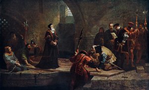 Thomas Cranmer u brány zrádců, 1553 1926. od Frederick Goodall