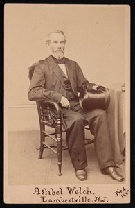 Portrét Ashbel Welch 1809-1882, před rokem 1882.