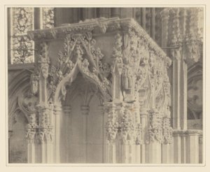 [Lincoln Cathedral, Detail přenosné svatyně] od Frederick H. Evans