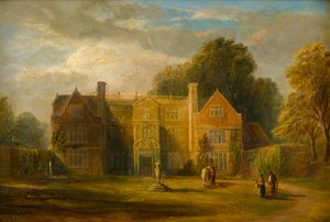 Castle Bromwich Hall, Warwickshire, cca 1827-91 (olej na palubě)
