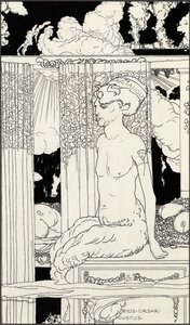 Faun ze zlatého Tiberia, cca 1910 od Frederick Ilbery Lynch