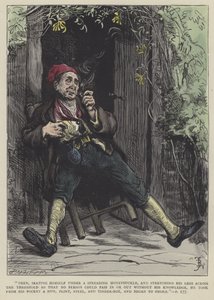Ilustrace k filmu Barnaby Rudge od Frederick L. Bernard