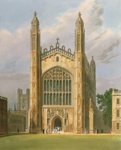 Cambridge: Kings College z "History of Cambridge", Vol.1 od Frederick Mackenzie