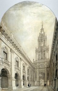 Design pro novou Royal Exchange, 1839. od Frederick Mackenzie