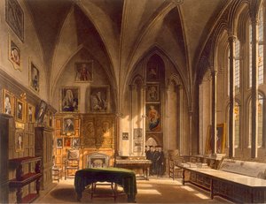 Interiér kapituly, ilustrace z 