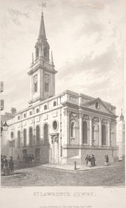 St. Lawrence Jewry, rytina T. Turnbull od Frederick Mackenzie