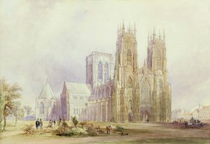 York Minster: pohled na severozápad