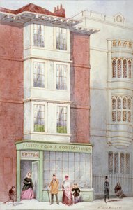 Buttonova cukrárna, 187 Fleet Street, City of London, 1887
