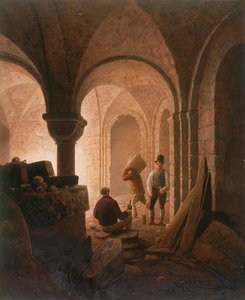 Krypta St Mary-le-Bow, Londýn, 1818 od Frederick Nash