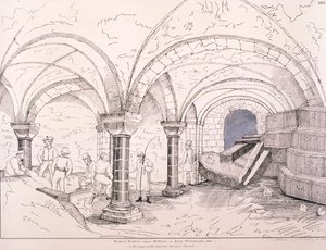 Krypta St Mary-le-Bow, c1819