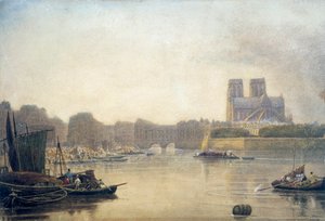Notre Dame, Paříž, 19. století od Frederick Nash