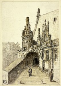 Justiční palác, Rouen od Frederick Nash