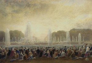 Fontány ve Versailles (wc) od Frederick Nash