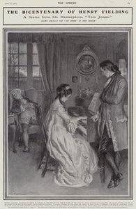 Scéna z filmu Henry Fielding Tom Jones (litho) od Frederick Pegram