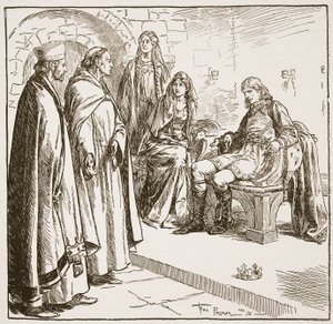 Dunstan, Edwy a Elgiva, ilustrace z 
