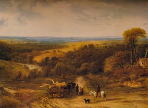 Pohled poblíž Crediton, Devon, 1843