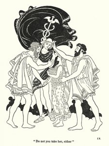 "Neber si ji ani ty" (litografie) od Frederick Richardson