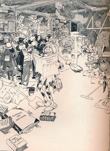 The Property Room of a Clever Cartoonist, c1890
